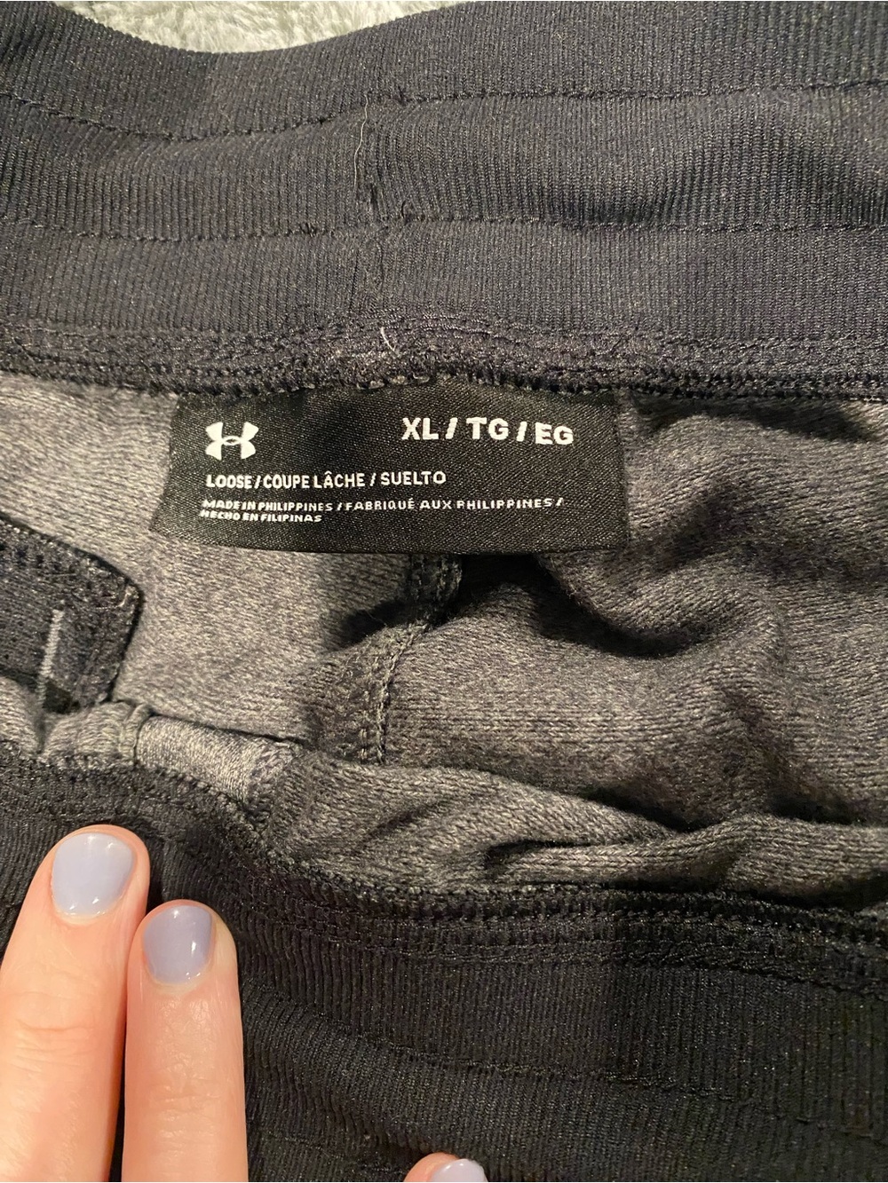 Under Armour gray and black Loose-Fit joggers